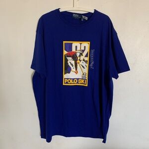 Ralph Lauren Polo Ski T-shirt  P-Wing Ski "92"